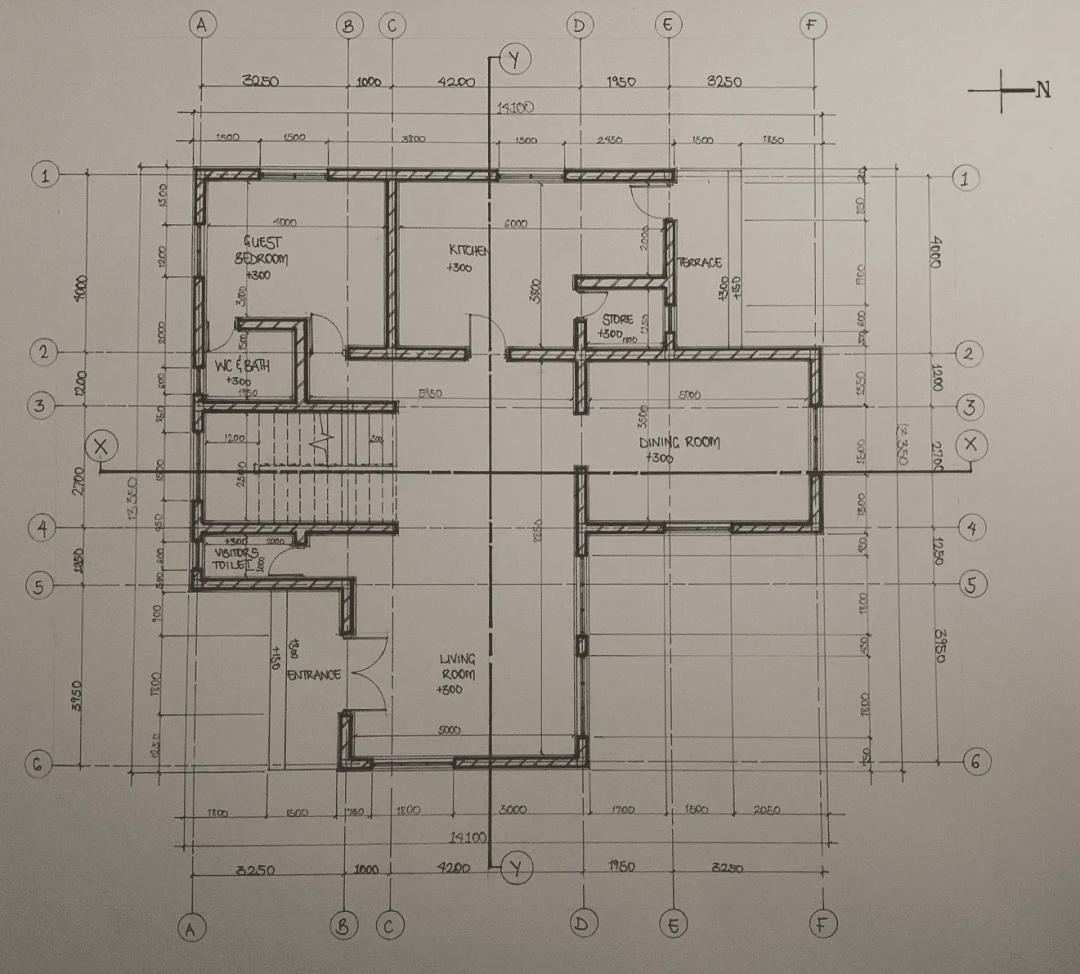 4 Bed Maisonette Ground Floor (Working Drawing)